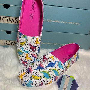 Tom's  Womens Alpargata Dino shoes size 9